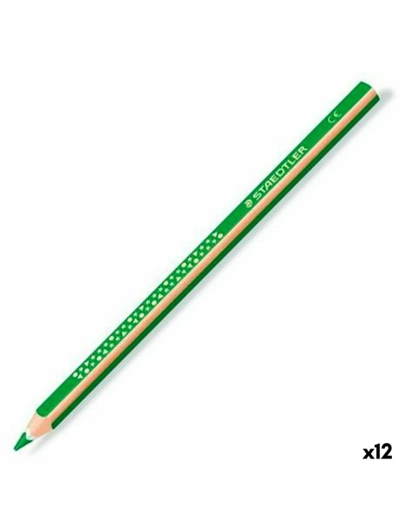 Staedtler - Lápis de cores Staedtler Jumbo Noris Verde (12 Unidades)