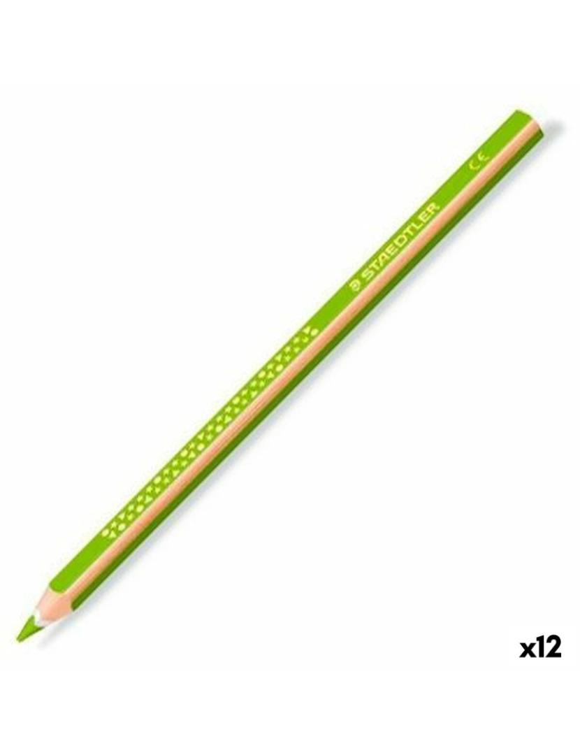 Staedtler - Lápis de cores Staedtler Jumbo Noris Verde Claro (12 Unidades)
