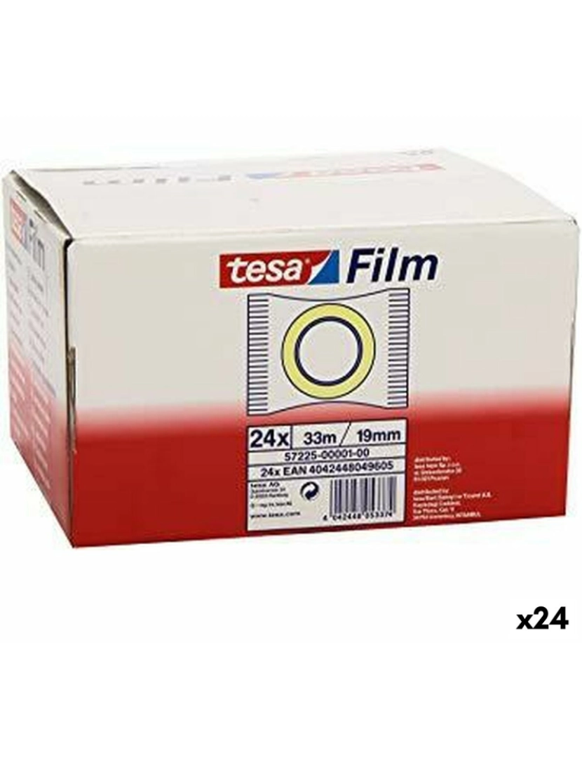 Tesa - Fita Adesiva TESA 19 mm 33 m Transparente (24 Unidades)