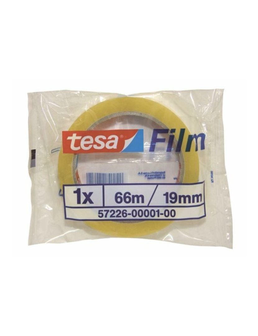 imagem de Fita Adesiva TESA 66 m 19 mm Transparente (8 Unidades)2