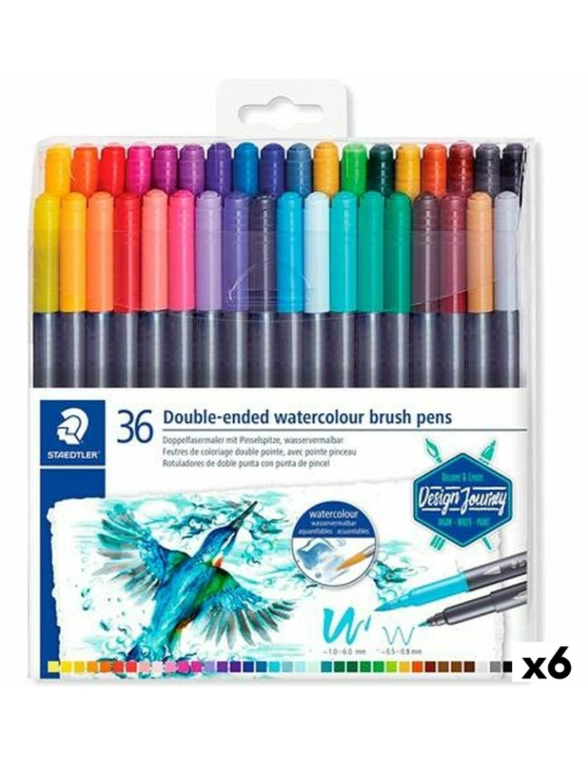 Staedtler - Conjunto de Canetas de Feltro Staedtler Design Journey (6 Peças) (6 Unidades)