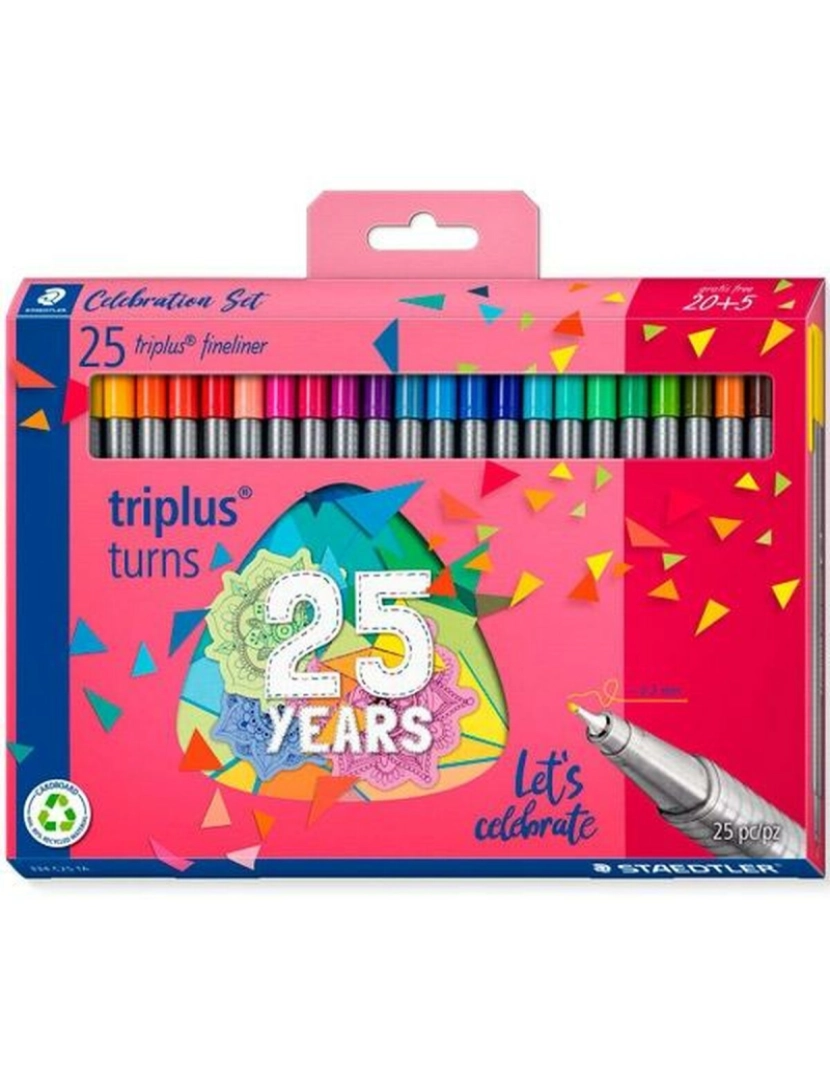 imagem de Conjunto de Canetas de Feltro Staedtler Triplus Fineliner 334 (10 Unidades)2