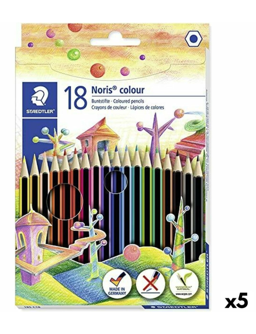 imagem de Lápis de cores Staedtler Noris Colour Wopex Conjunto Multicolor (5 Unidades)1