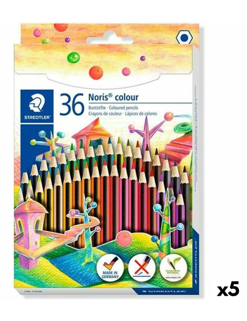 Staedtler - Lápis de cores Staedtler Noris Colour Wopex Conjunto Multicolor (5 Unidades)