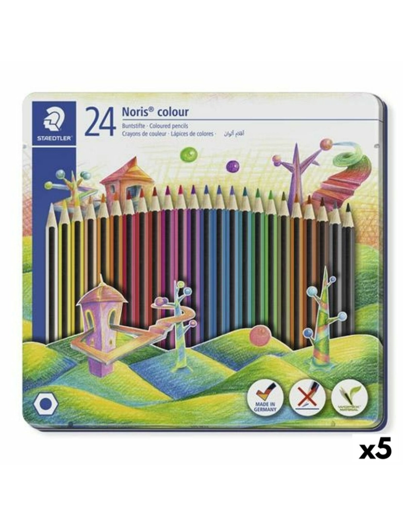 Staedtler - Lápis de cores Staedtler Noris Multicolor (5 Unidades)