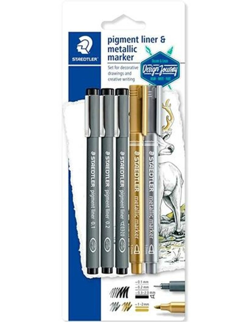 imagem de Conjunto de Canetas de Feltro Staedtler Design Journey (10 Unidades)2