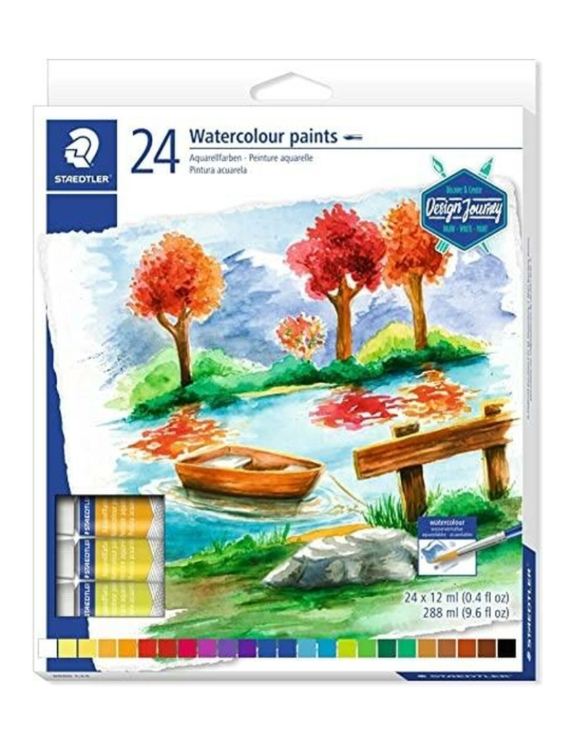 imagem de Conjunto de Pintura Aguarela Staedtler Design Journey 6 Peças 12 ml2