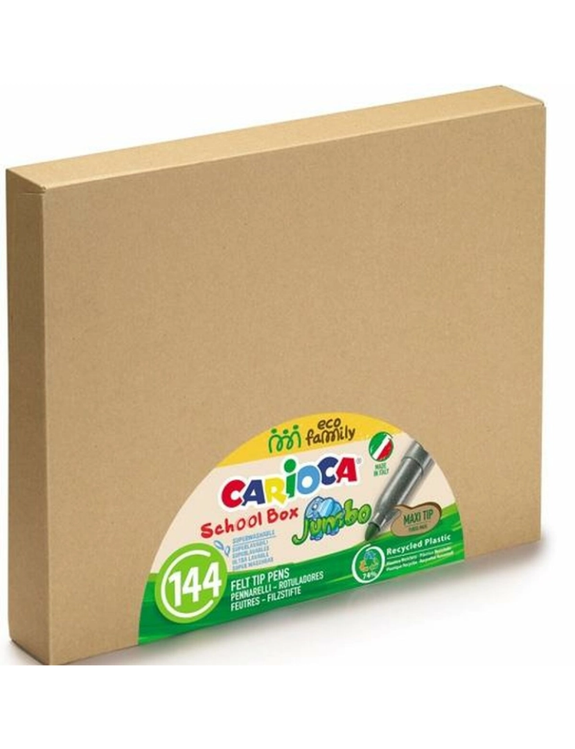 imagem de Conjunto de Canetas de Feltro Carioca Schoolbox Multicolor (4 Unidades)2