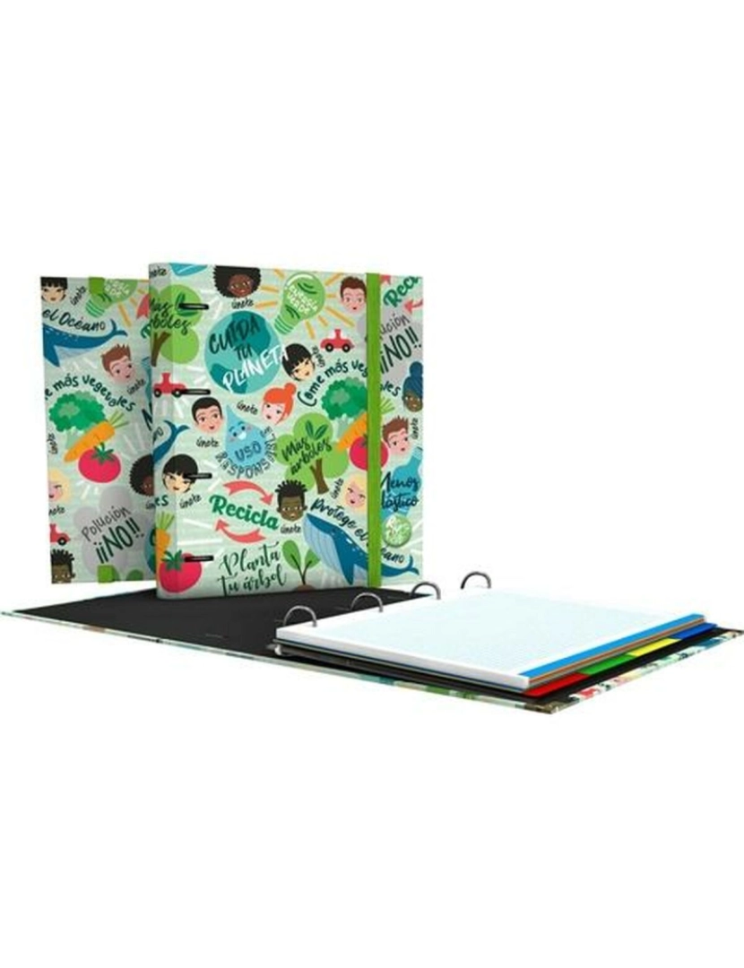 imagem de Pasta com argolas Grafoplas Carpebook Revolution Green Verde A4 (2 Unidades)2