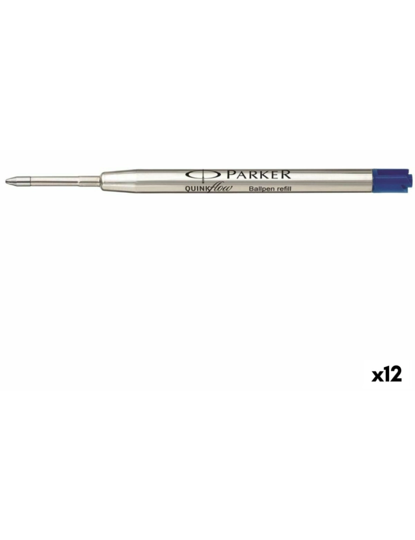 Parker - Caneta sobresselente Parker Quink Flow Azul (12 Unidades)