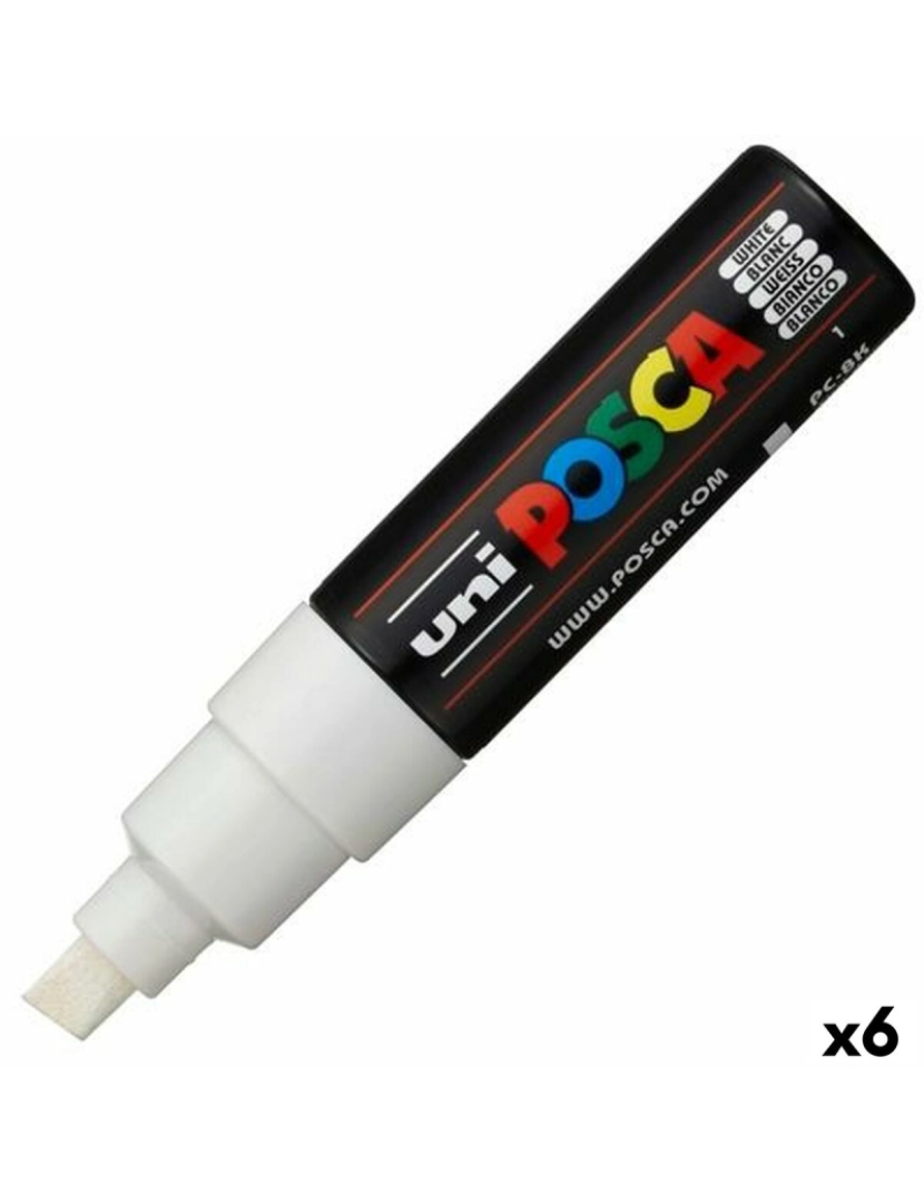 Posca - Marcador POSCA PC-8K Branco (6 Unidades)