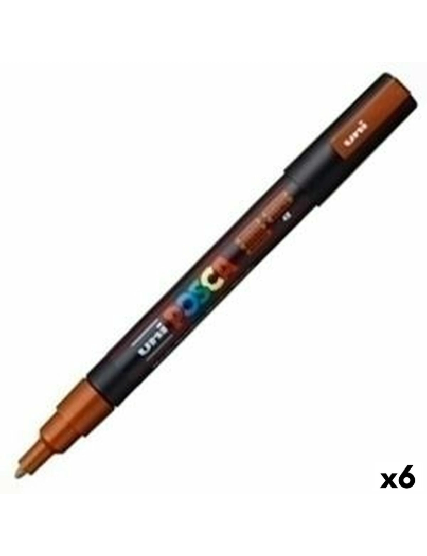 imagem de Marcador POSCA PC-3M Bronze (6 Unidades)1