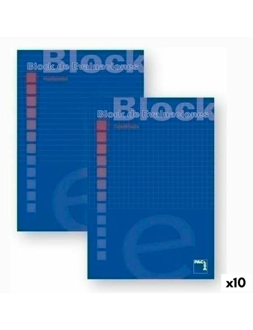 imagem de Bloco de Notas Pacsa Azul A4 50 Folhas (10 Unidades)1