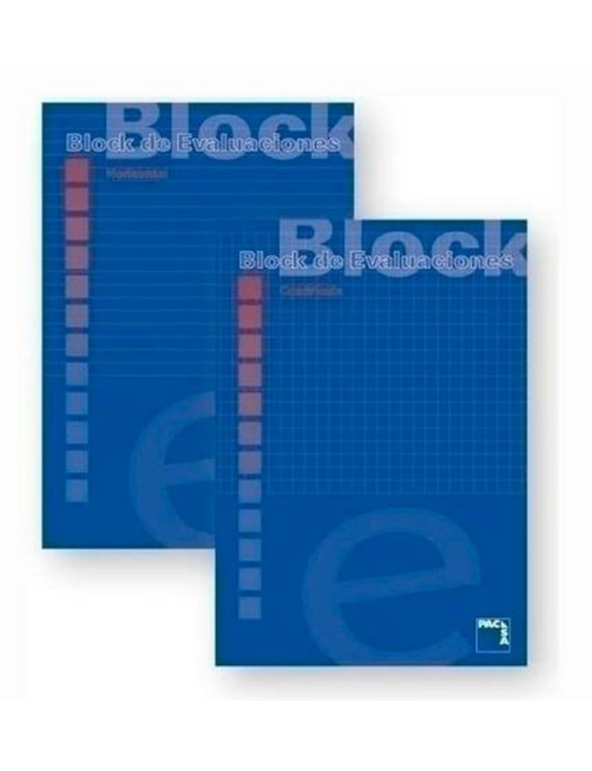 imagem de Bloco de Notas Pacsa Azul A4 50 Folhas (10 Unidades)2