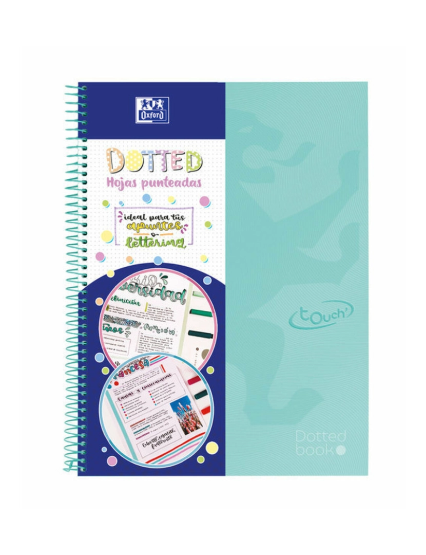 imagem de Caderno Oxford Europeanbook 0 School Touch Pontos Menta A4 80 Folhas (5 Unidades)2