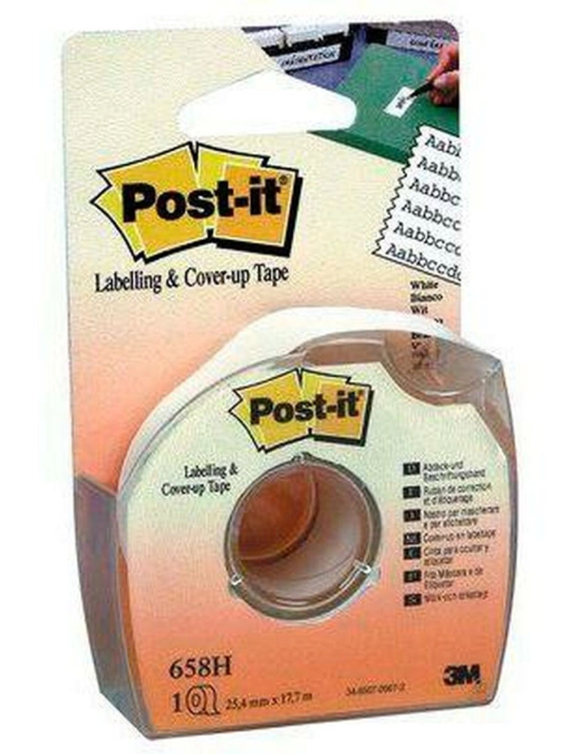 imagem de Fita Adesiva Post-it 658H Branco 25,4 mm x 17,7 m (12 Unidades)2