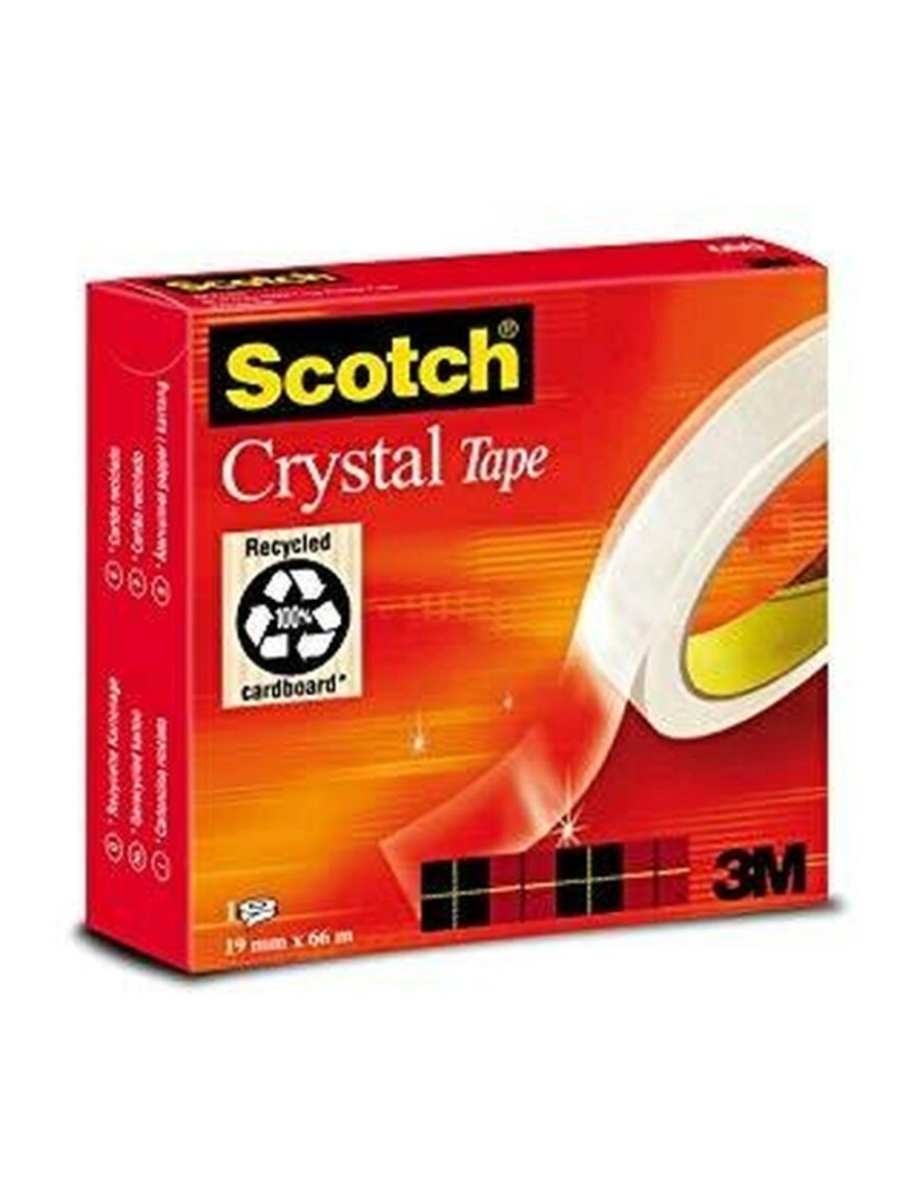 imagem de Fita Adesiva Scotch Crystal Transparente 19 mm x 66 m (12 Unidades)2