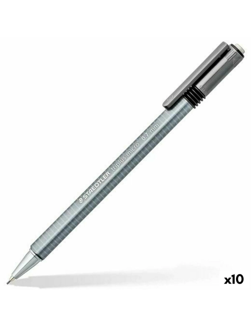 Staedtler - Porta-minas Staedtler Triplus Micro 774 Cinzento 0,7 mm (10 Unidades)