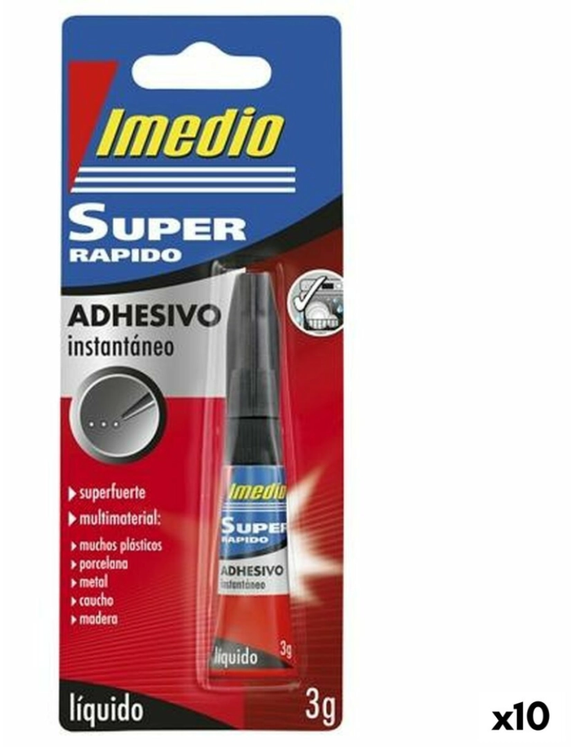 Imedio - Cola Instantânea Imedio Super 3 g (10 Unidades)