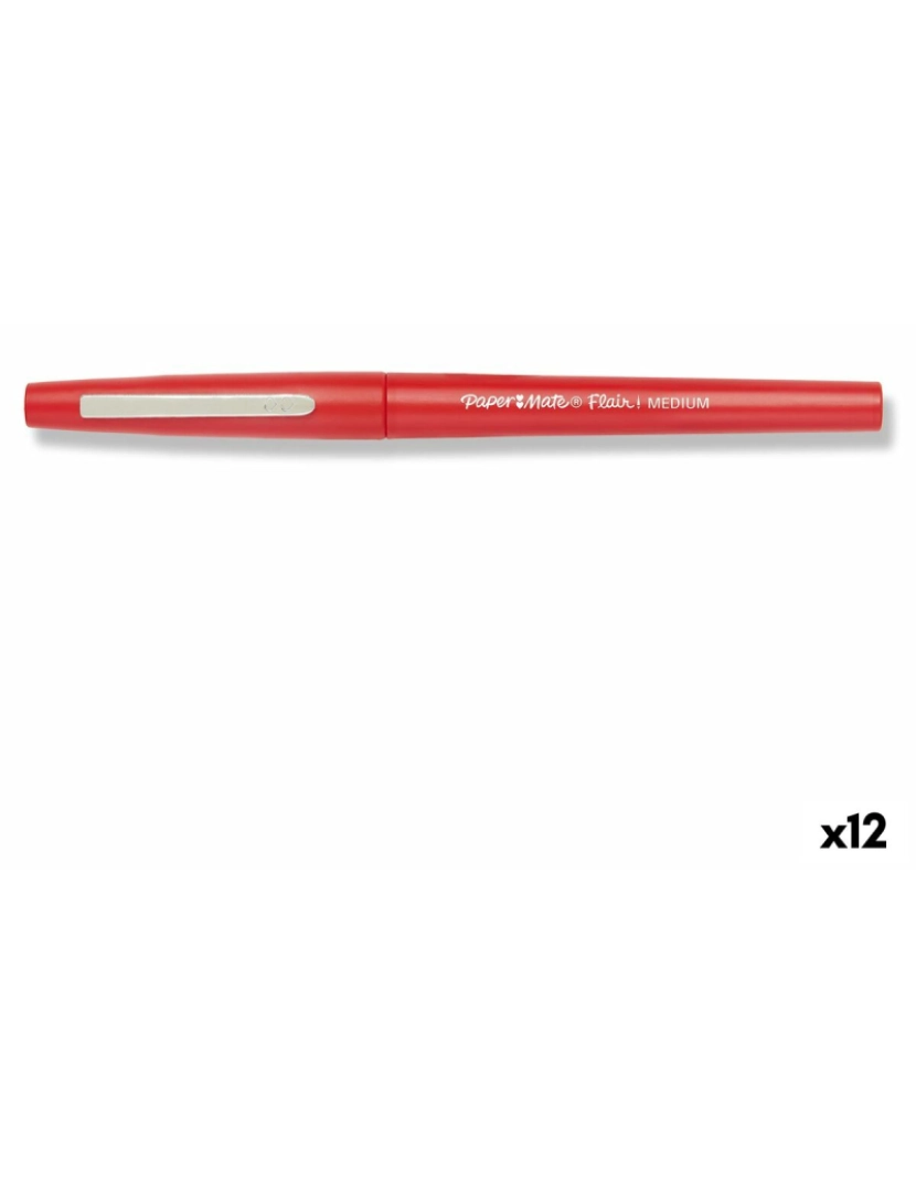 imagem de Rotulador Paper Mate Flair Medium Vermelho (12 Unidades)1