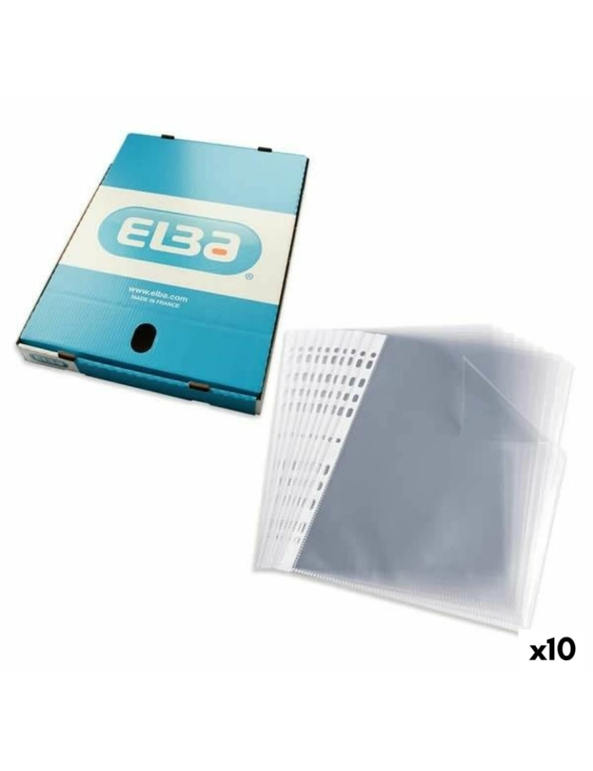 Elba - Capas Elba Transparente A4 (100 Peças) (10 Unidades)