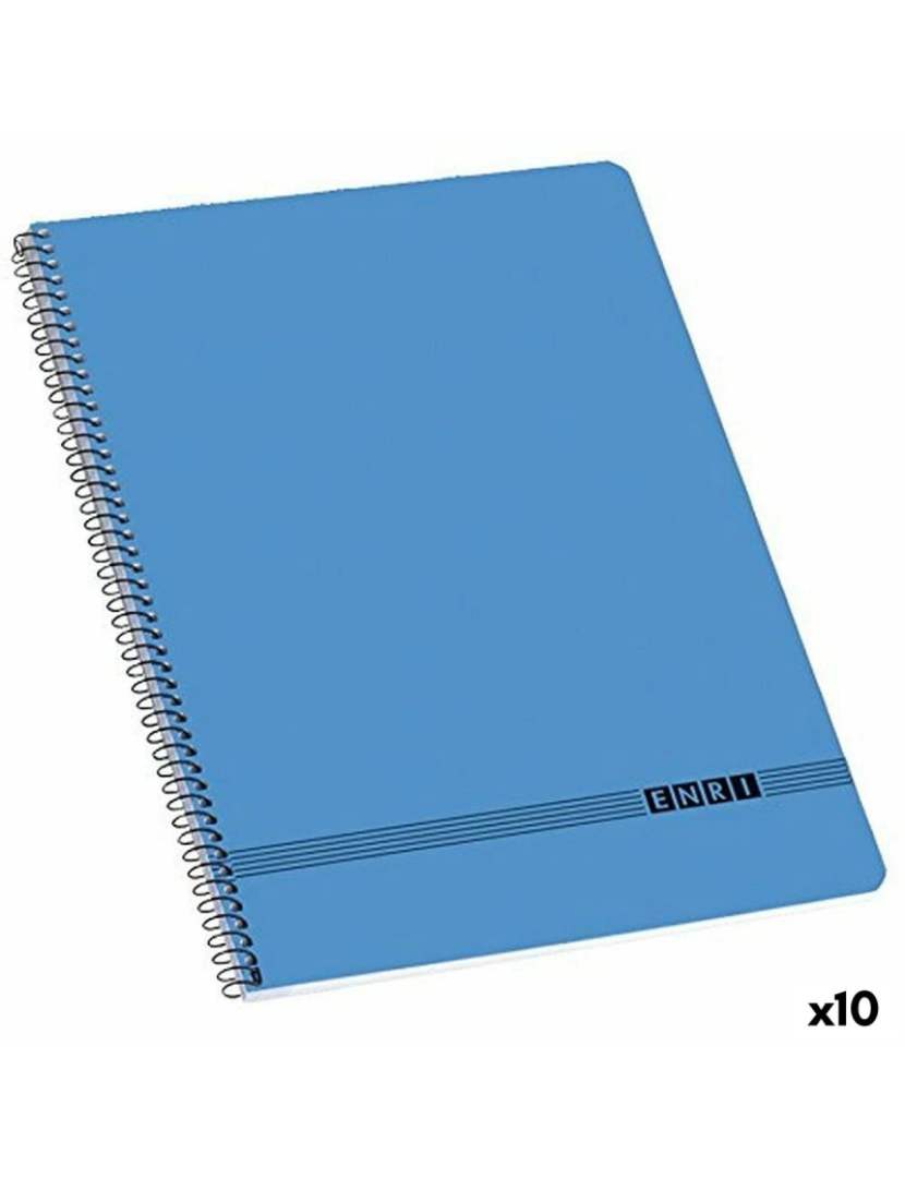 Enri - Caderno ENRI A4 Azul (10 Unidades)