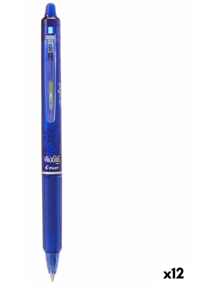 Pilot - Esferográfica de tinta líquida Pilot Frixion Clicker Azul 0,4 mm (12 Unidades)