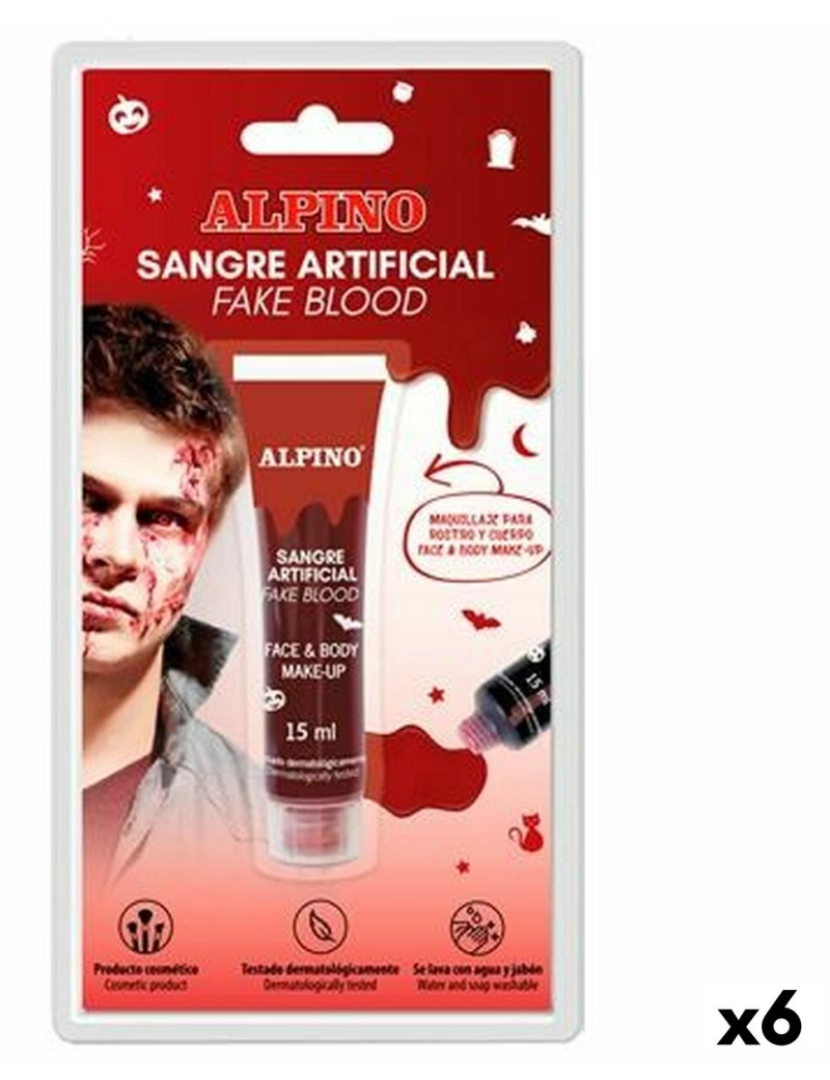 Alpino - Sangue Alpino Artificial Vermelho (6 Unidades)