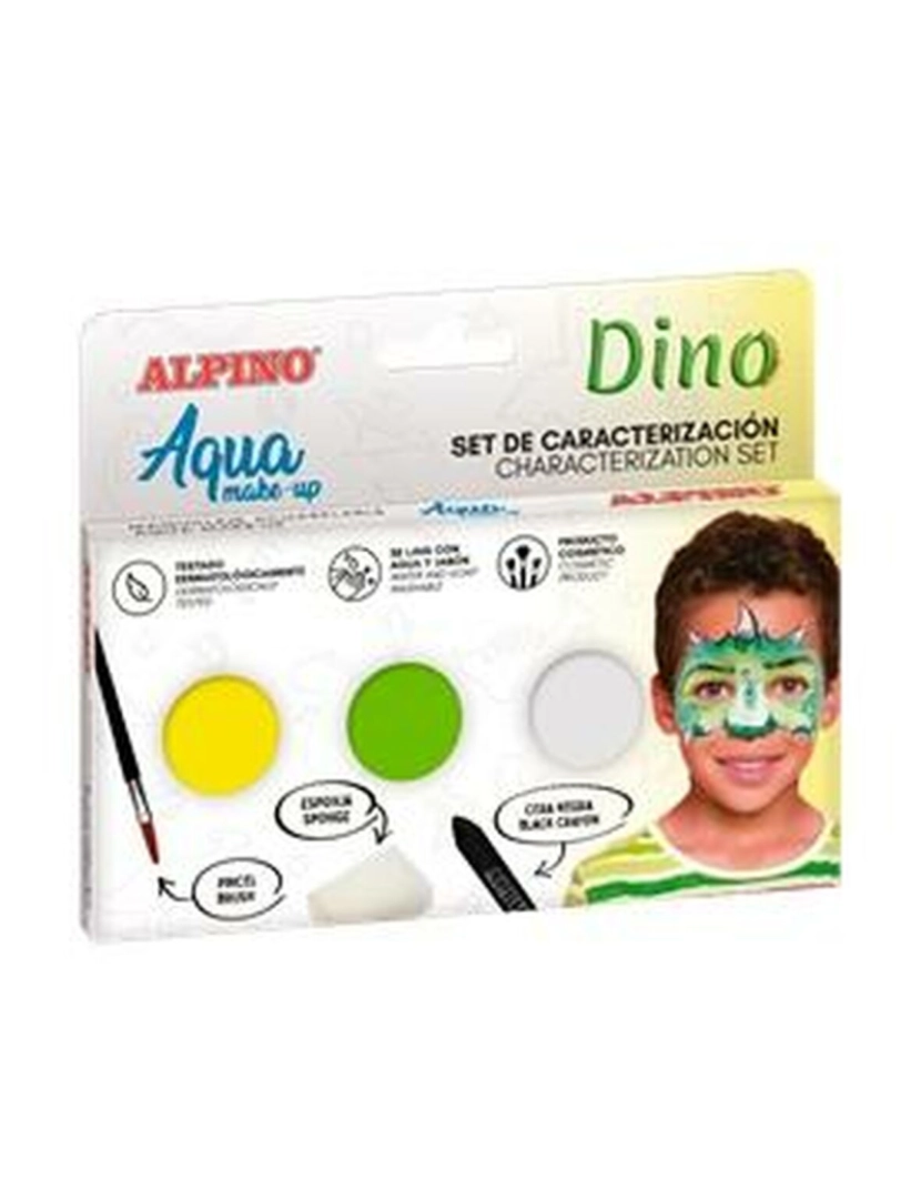 imagem de Conjunto de Maquilhagem Infantil Alpino Dino A água (12 Unidades)2