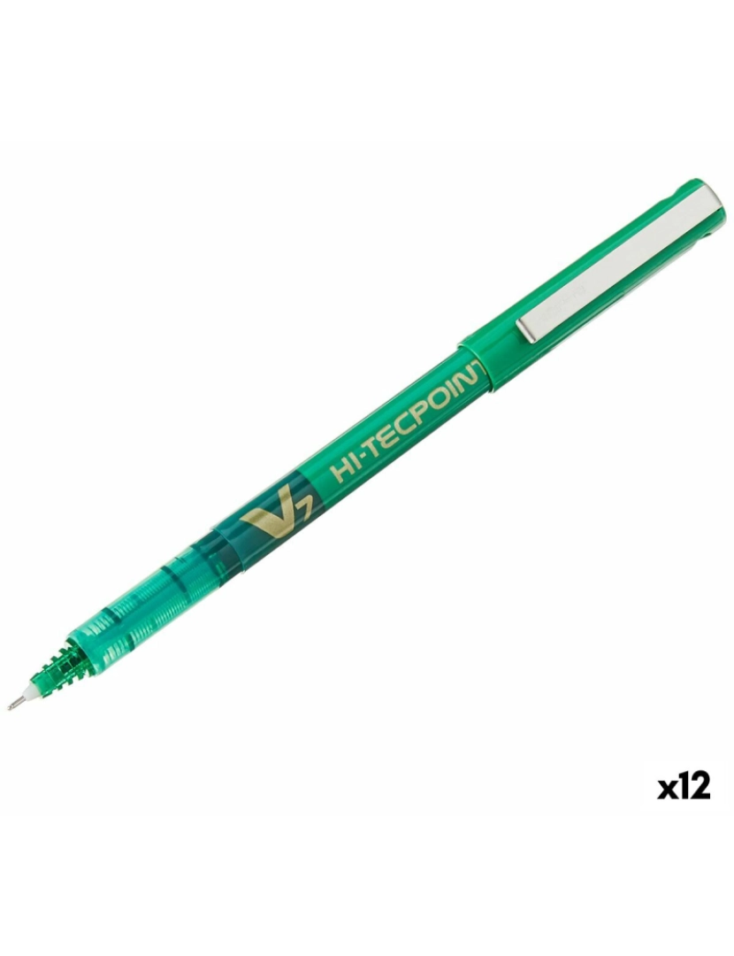 imagem de Esferográfica de tinta líquida Pilot V-7 Hi-Tecpoint Verde 0,5 mm (12 Unidades)1