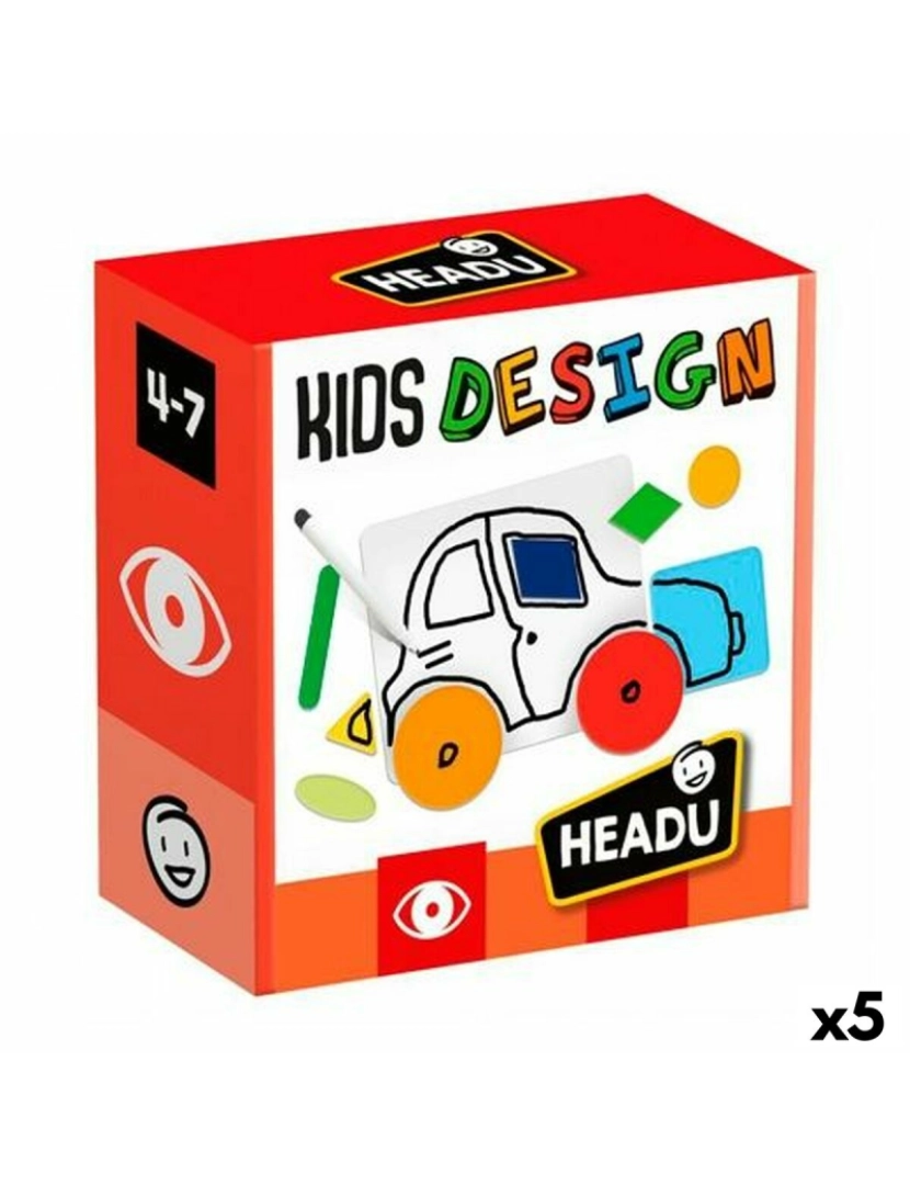 Headu - Jogo Educativo HEADU Kids Design (5 Unidades)