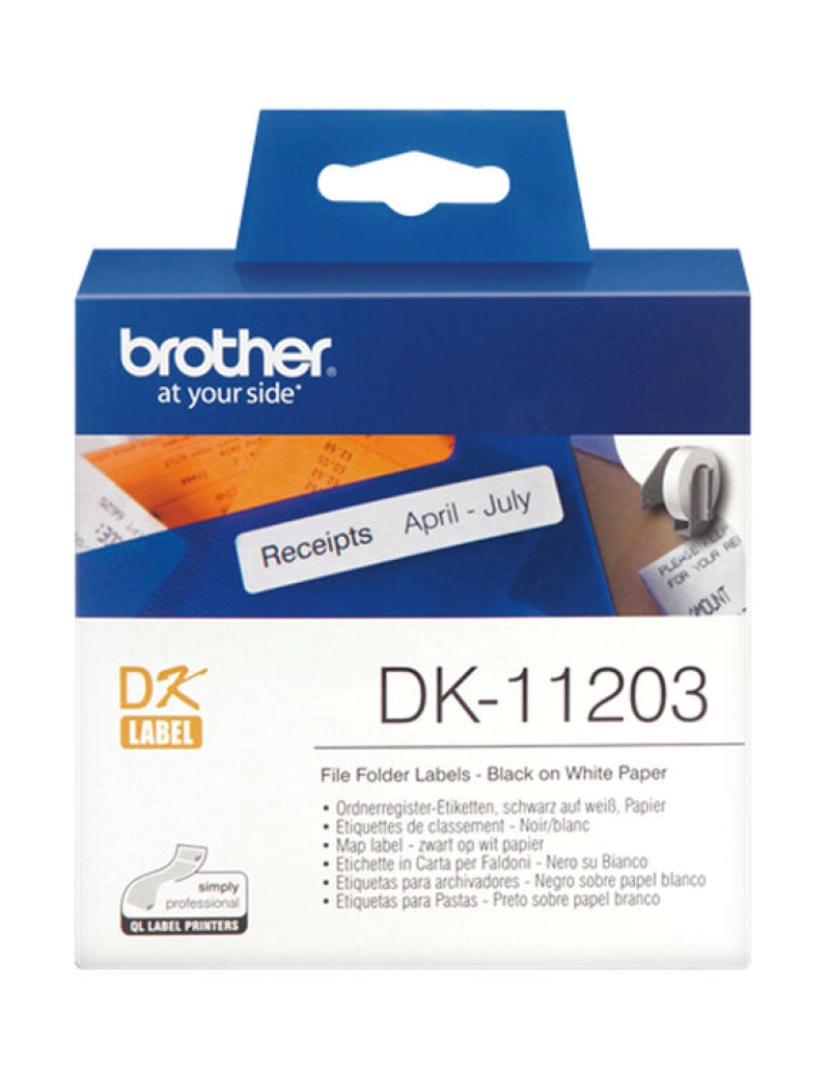 imagem de Rolo de Etiquetas Brother DK-11203 17 x 87 mm (3 Unidades)2