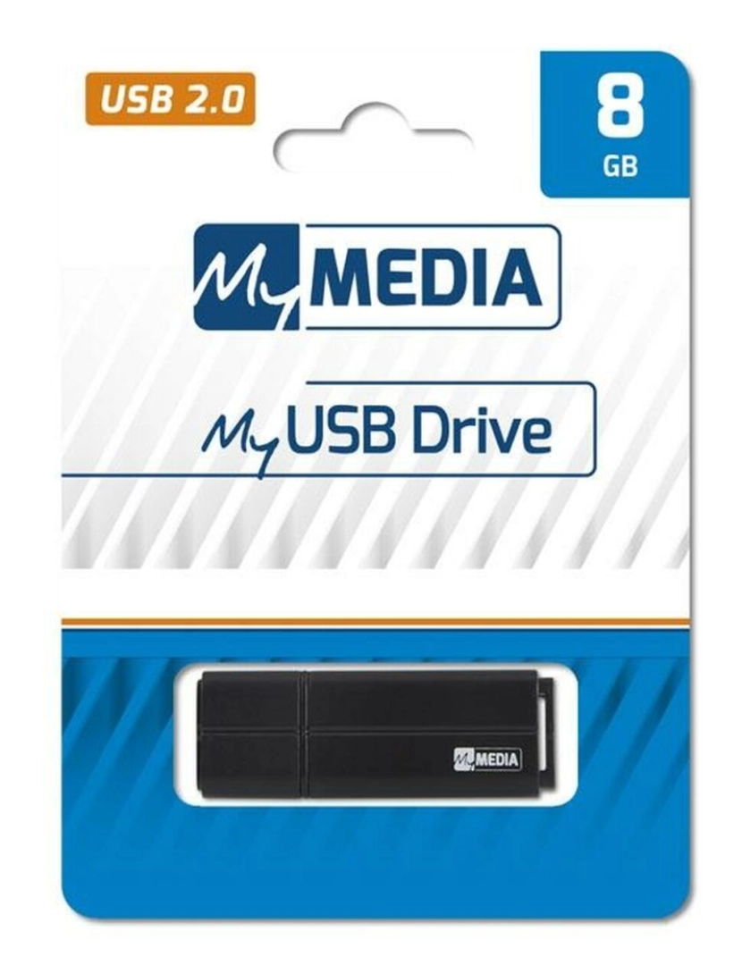 imagem de Memória USB MyMedia Preto 8 GB2