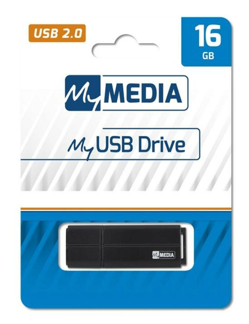 imagem de Memória USB MyMedia Preto 16 GB2