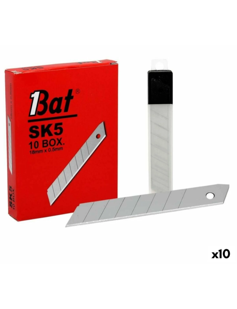 Bat - Lâmina Bat SK5 X-ato 18 mm (10 Unidades)