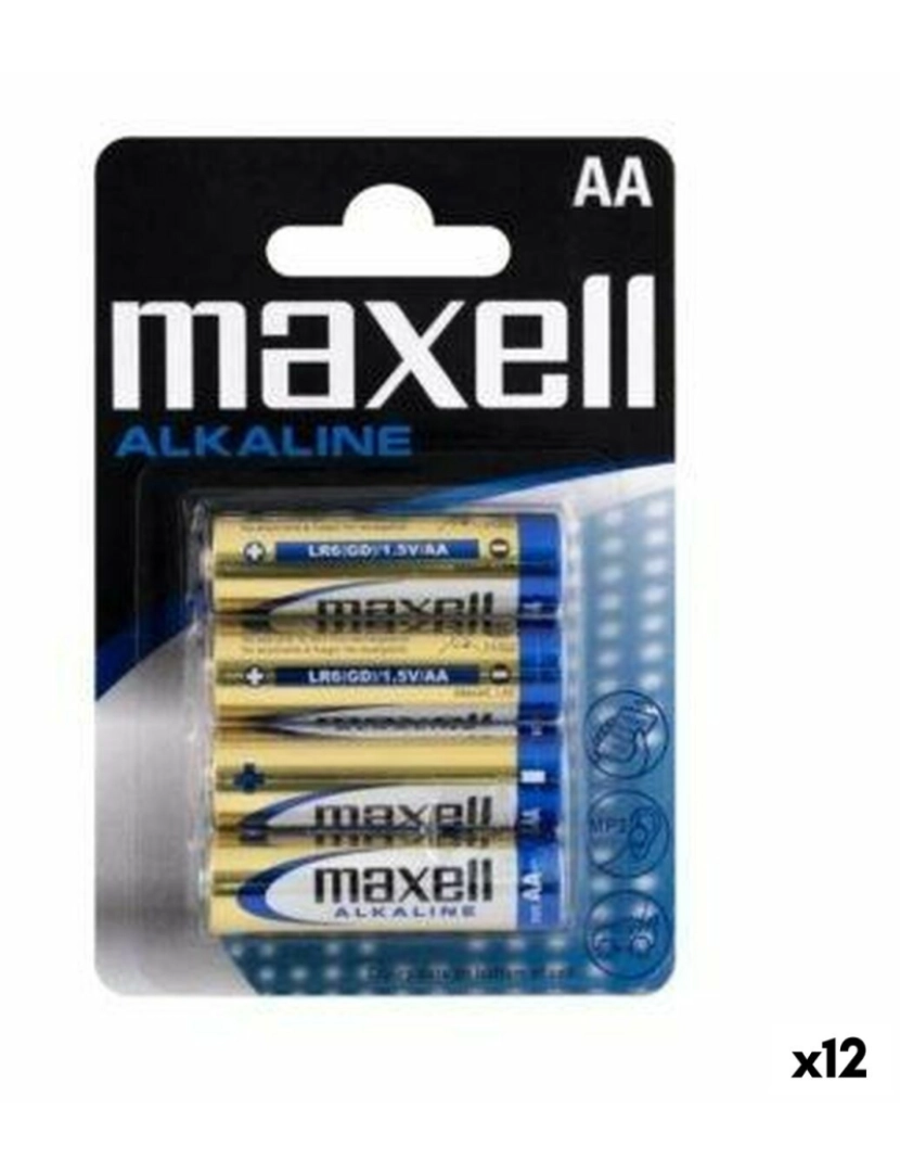 Maxell - Pilhas Alcalinas Maxell LR06 (12 Unidades)