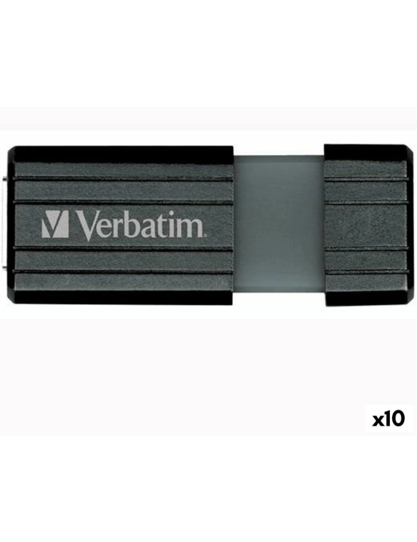 Verbatim - Memória USB Verbatim PinStripe Preto 32 GB