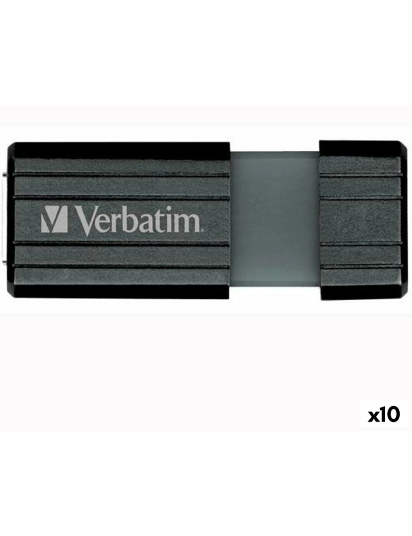 imagem de Memória USB Verbatim Store'n'Go PinStripe Preto 16 GB1