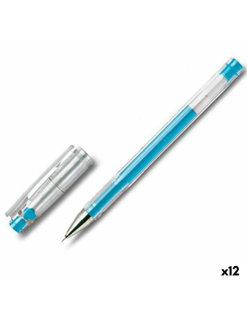 Pilot - Esferográfica de gel Pilot G-TEC C4 Azul Azul Claro 0,2 mm (12 Unidades)