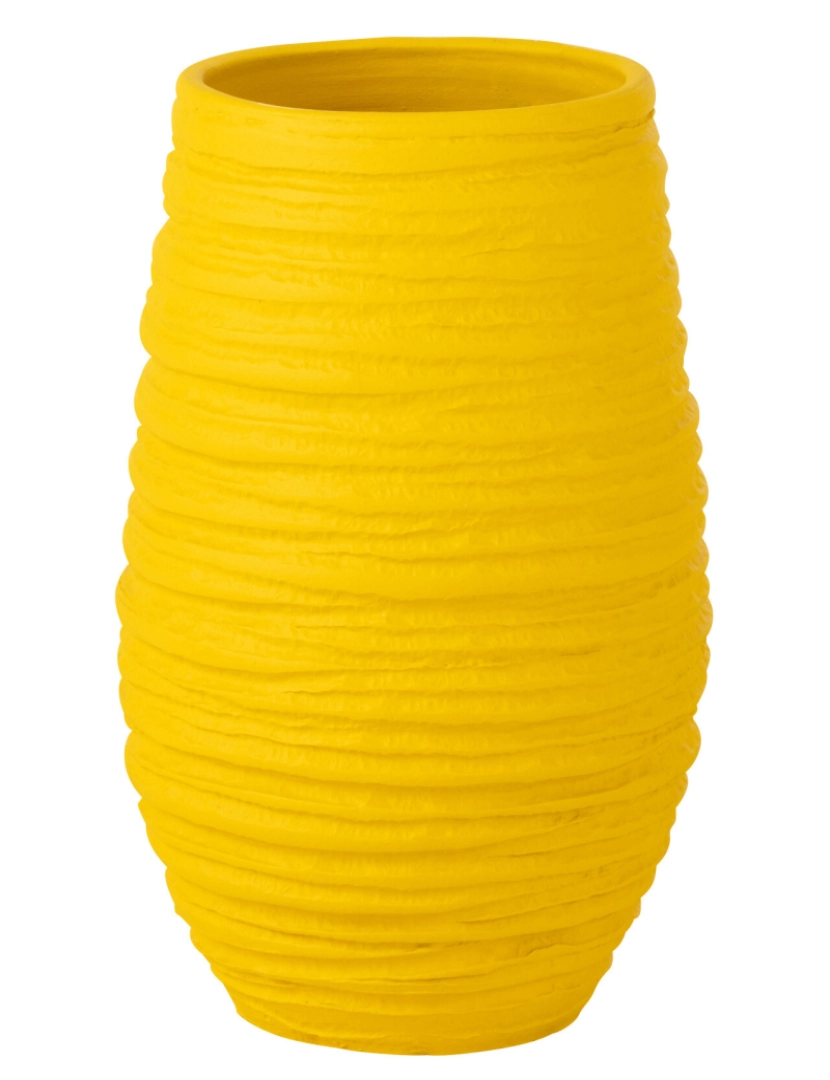J-Line - J-Line Vase Fiesta Cerâmica Amarelo Grande