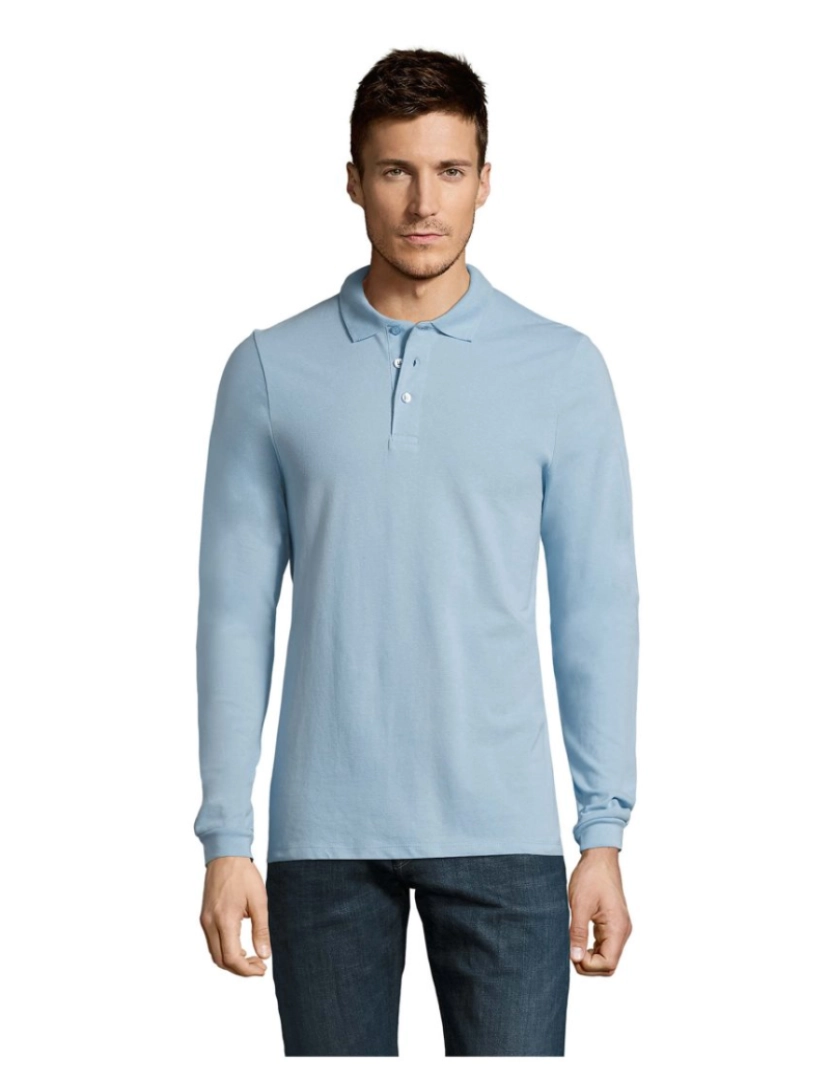 Sols - Camisa pólo masculina manga longa inverno II