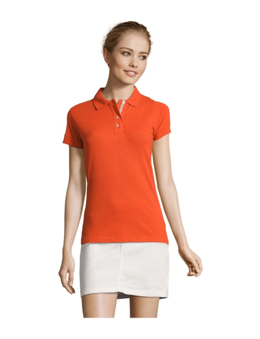 Sols - Camisa polo de manga feminina curta - PORTLAND WOMEN