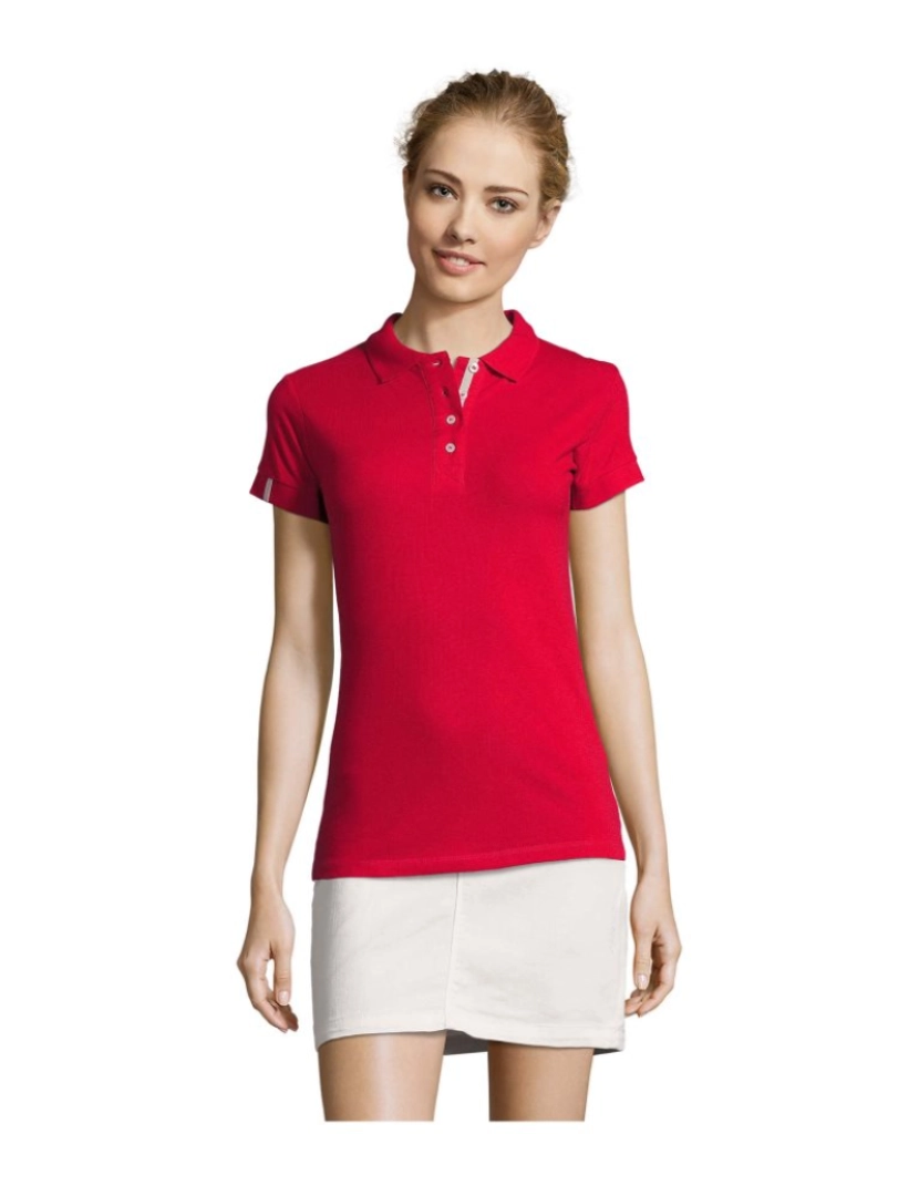 Sols - Camisa polo de manga feminina curta - PORTLAND WOMEN