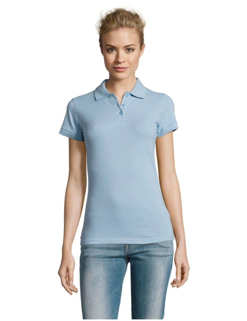 Sols - Camisa polo feminina de manga curta mulher perfeita