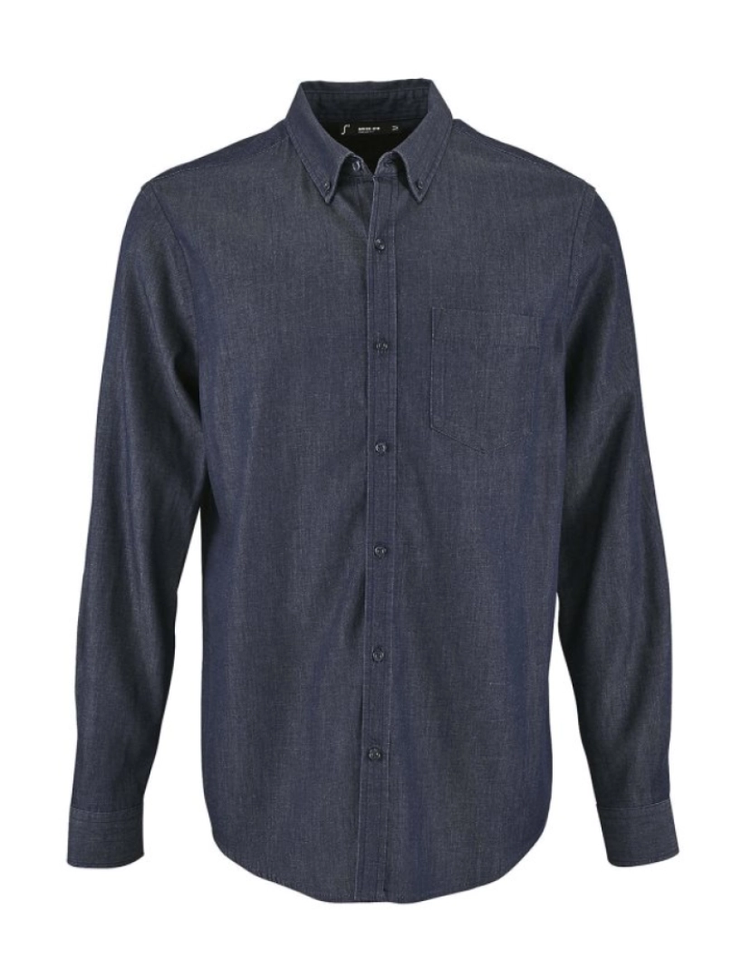 Sols - Camisa jeans masculina