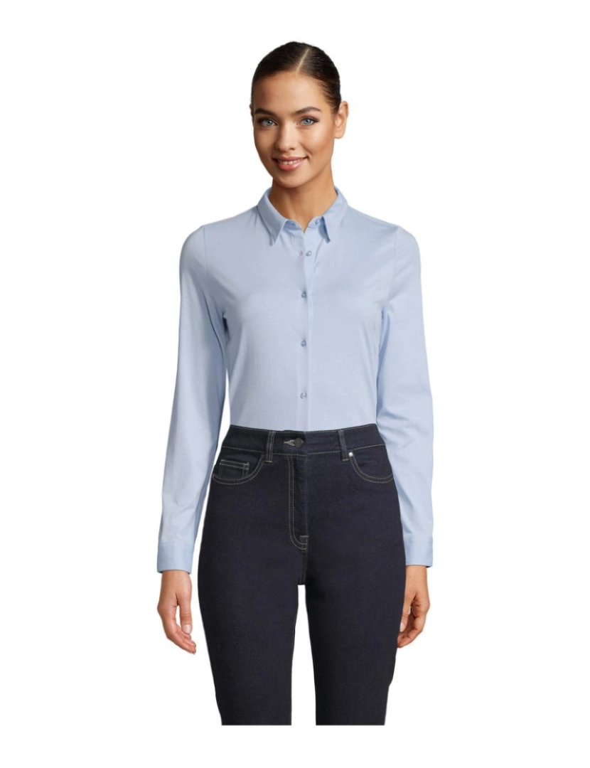 Sols - Camisa feminina de malha lisa Mercerizada  BALTHAZAR WOMEN