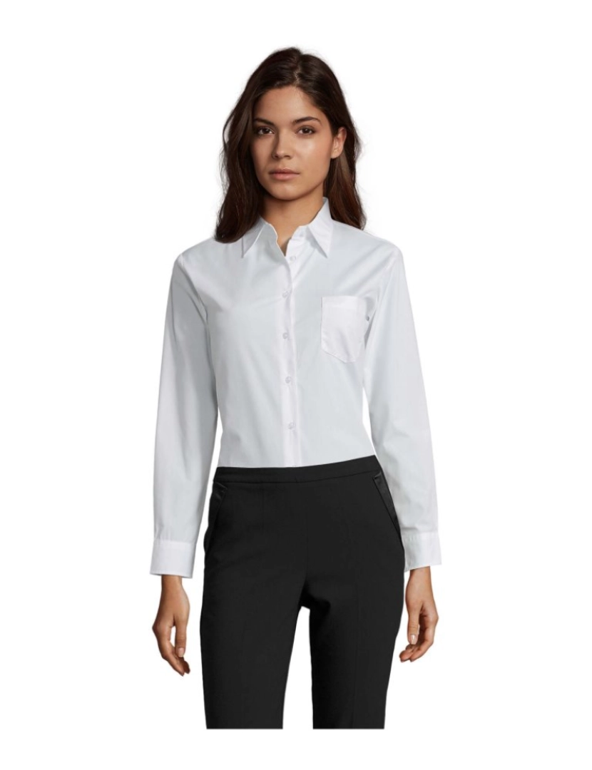 Sols - Camisa feminina popelina manga longa