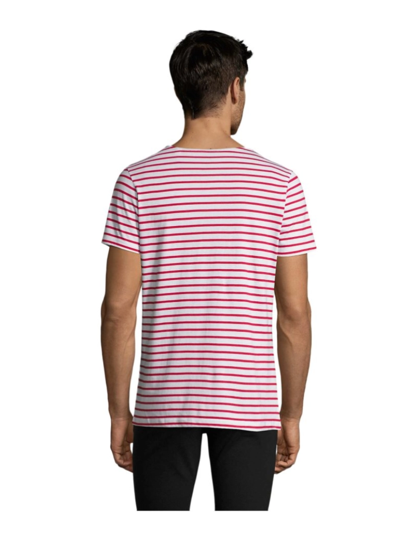 imagem de Miles - Camiseta masculina com gola redonda listrada - camisa de 1502