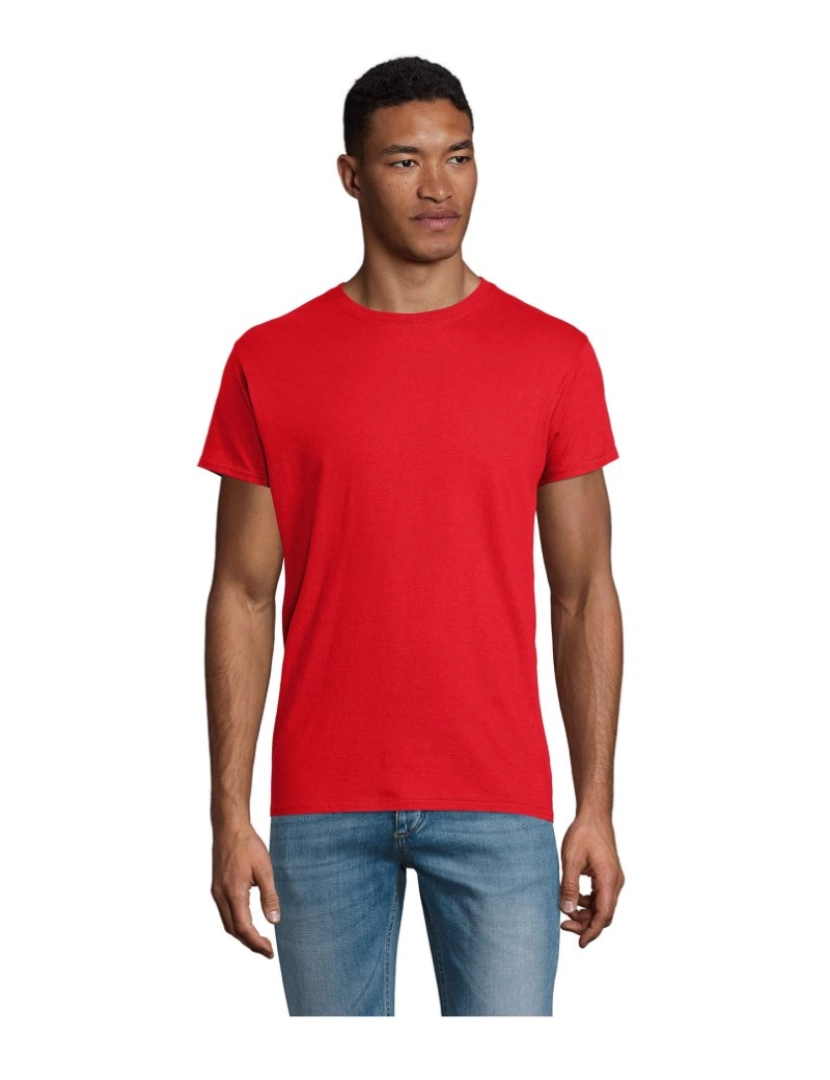 Sols - T-shirt para homem JERSEY FITTED -100% algodão orgânico