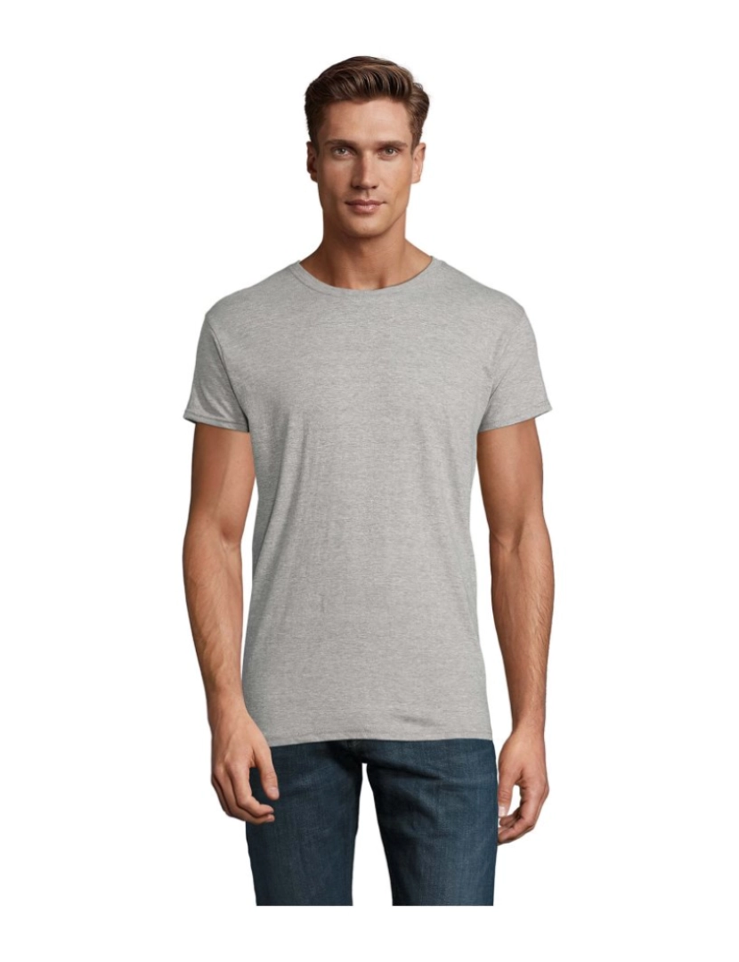 Sols - T-shirt para homem JERSEY FITTED -100% algodão orgânico